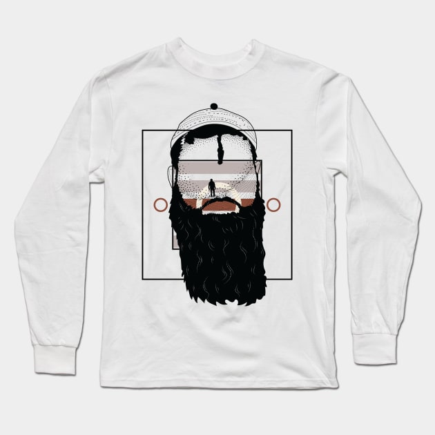 Bearded Alter ego version 3 Long Sleeve T-Shirt by Frajtgorski